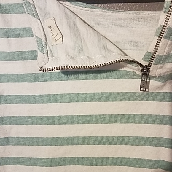 J Crew 3/4th long sleeved striped tee - Picture 3 of 3